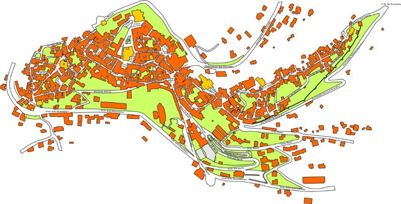 Mappa Veroli - Cartina centro storico 