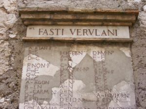 Fasti Verolani - lastra di marmo
