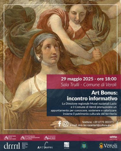 Art Bonus: incontro informativo con la Direzione regionale Musei nazionali Lazio Art Bonus: incontro informativo con la Direzione regionale Musei nazionali Lazio