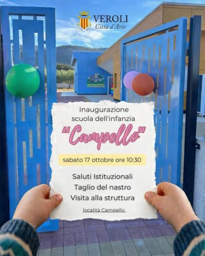 Inaugurazione scuola dell'infanzia Campello