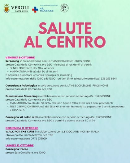 Salute al centro 