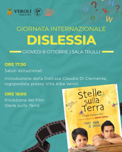 Giornata internazionale dislessia - 8 ottobre