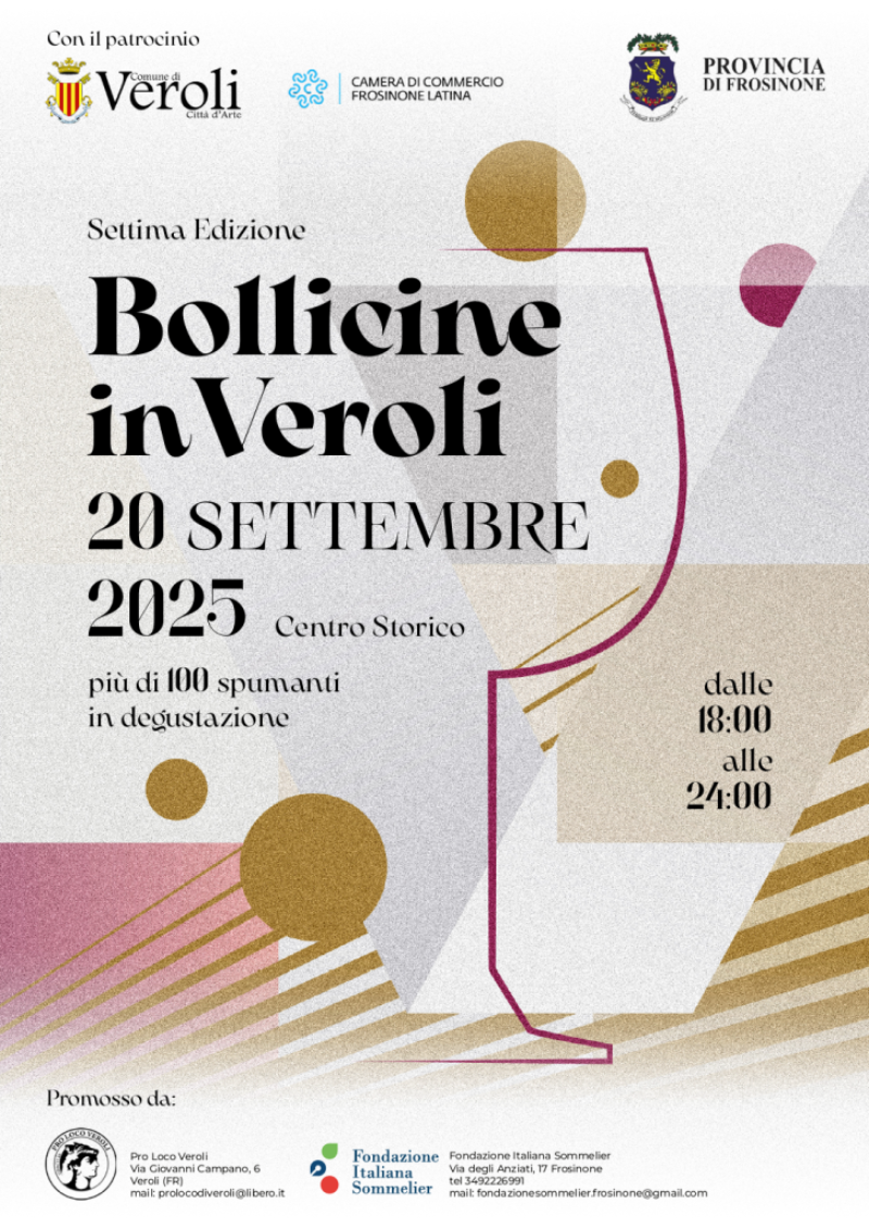 Bollicine in Veroli