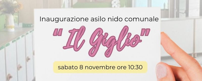 inaugurazione asilo nido giglio