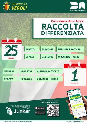 raccolta festività 25 Aprile e 1 Maggio