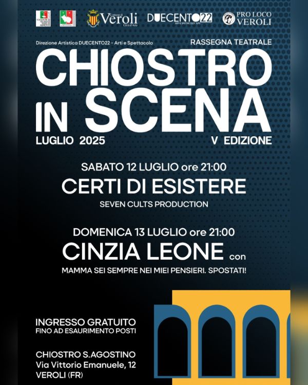 chiostro in scena